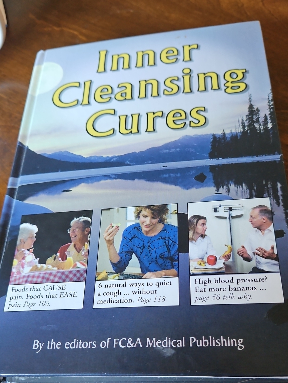 Inner Cleansing Cures — Blue Hardcover Book